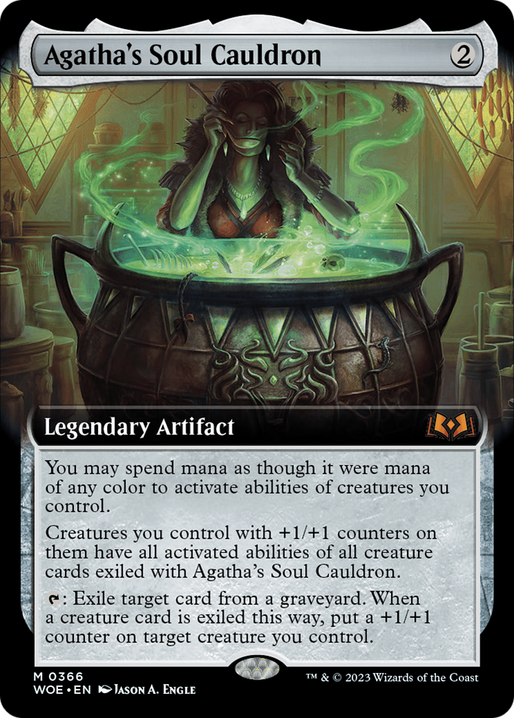Agatha's Soul Cauldron (Extended Art) [Wilds of Eldraine] | Galactic Gamez