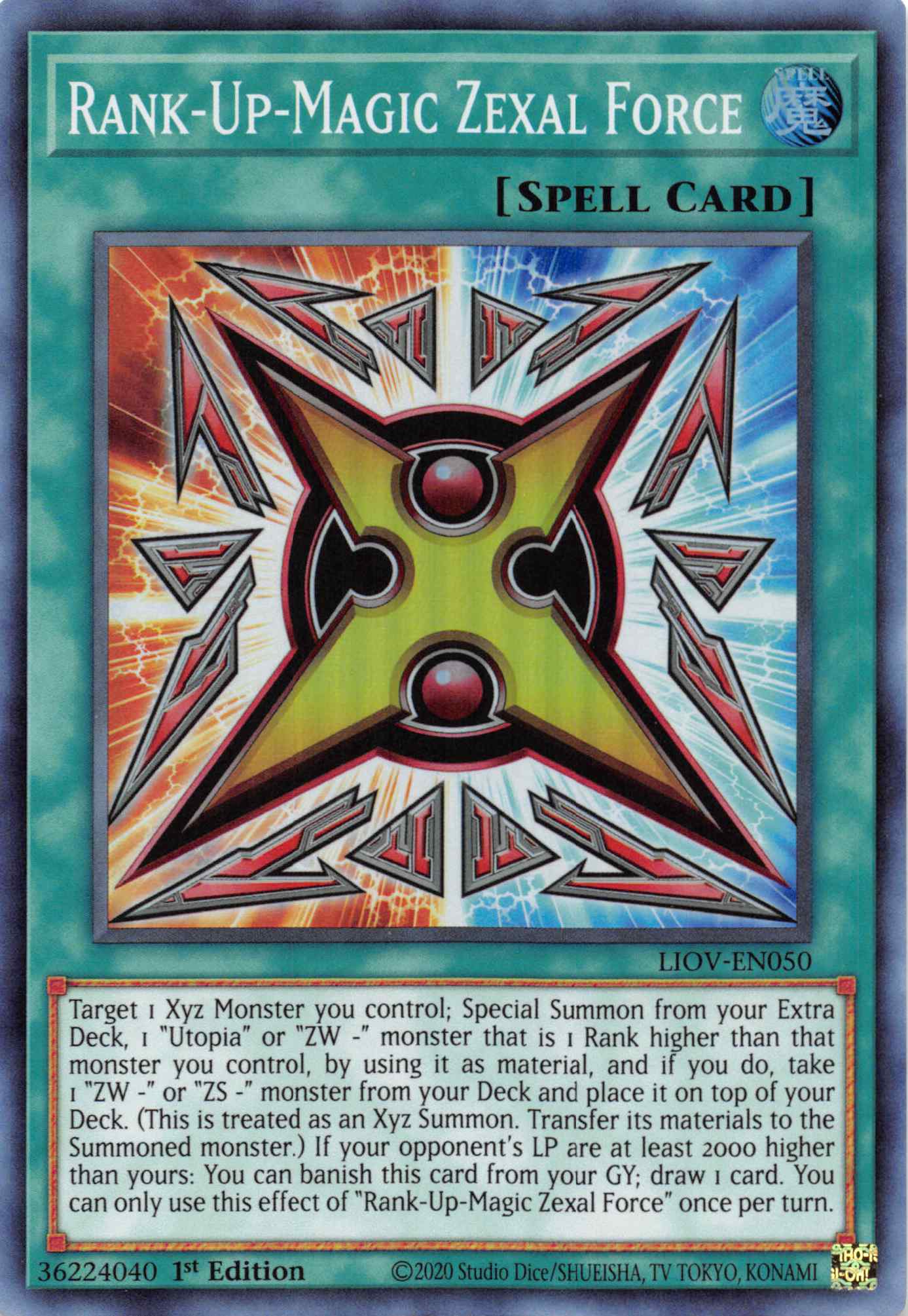 Rank-Up-Magic Zexal Force [LIOV-EN050] Super Rare | Galactic Gamez