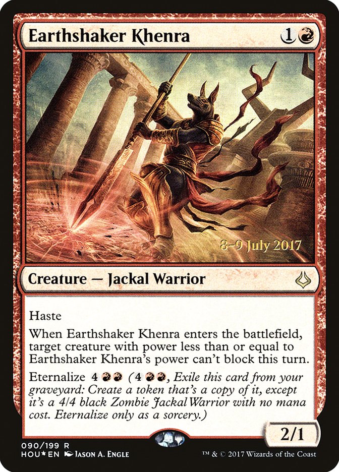 Earthshaker Khenra  [Hour of Devastation Prerelease Promos] | Galactic Gamez