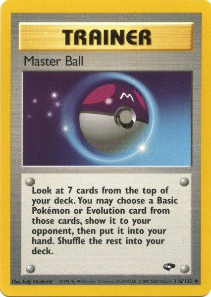 Master Ball (116/132) [Gym Challenge Unlimited] | Galactic Gamez