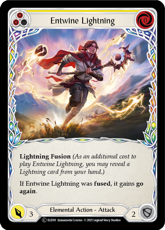 Entwine Lightning (Yellow) [U-ELE101] Unlimited Rainbow Foil | Galactic Gamez