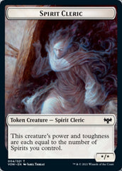 Zombie (008) // Spirit Cleric Double-sided Token [Innistrad: Crimson Vow Tokens] | Galactic Gamez