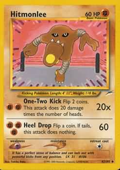 Hitmonlee (42/105) [Neo Destiny Unlimited] | Galactic Gamez