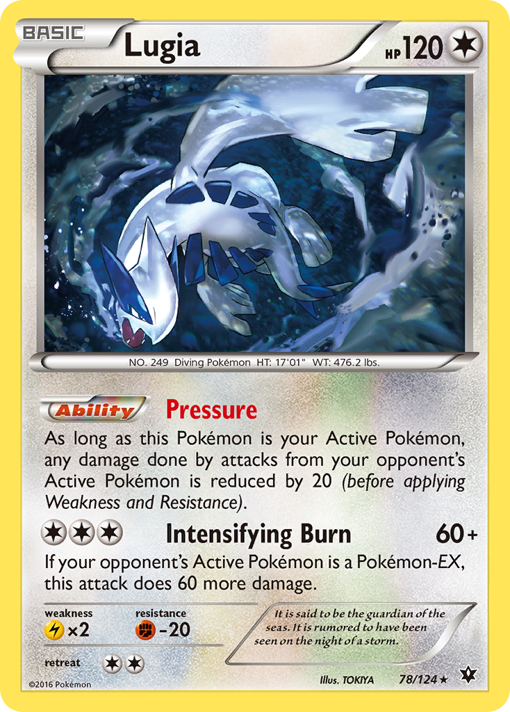 Lugia (78/124) [XY: Fates Collide] | Galactic Gamez