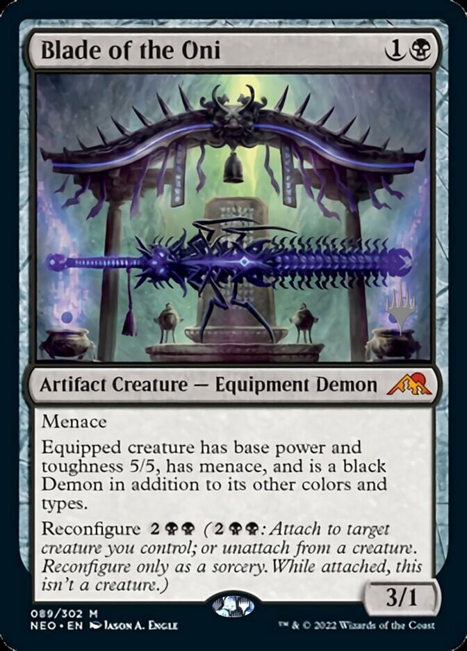 Blade of the Oni (Promo Pack) [Kamigawa: Neon Dynasty Promos] | Galactic Gamez