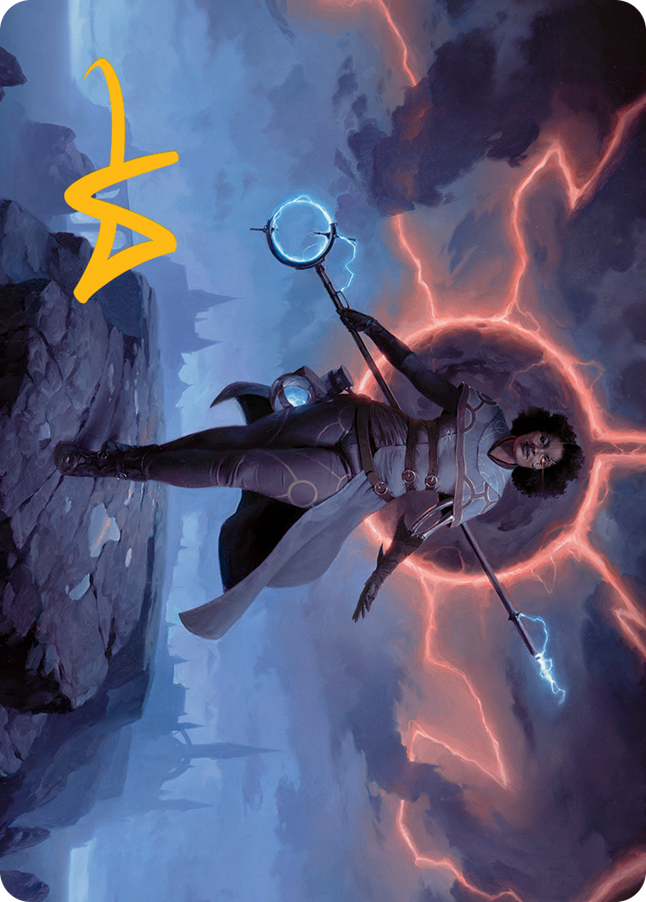 Rona, Herald of Invasion Art Card (Gold-Stamped Signature) [March of the Machine Art Series] | Galactic Gamez