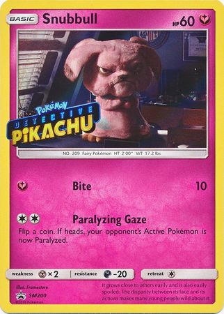 Snubbull Detective (SM200) (Pikachu Stamped) [Sun & Moon: Black Star Promos] | Galactic Gamez