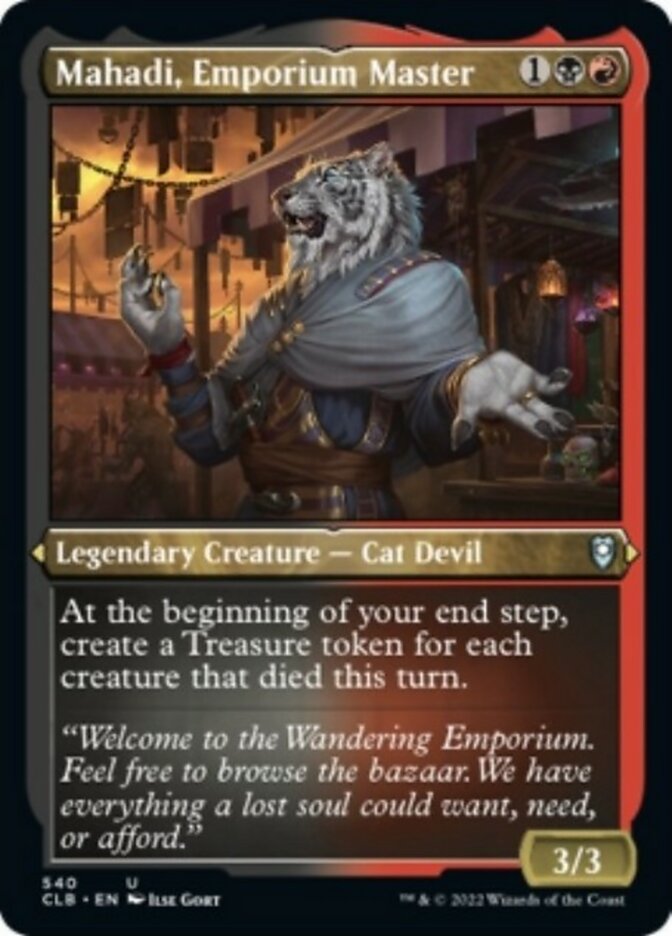 Mahadi, Emporium Master (Foil Etched) [Commander Legends: Battle for Baldur's Gate] | Galactic Gamez
