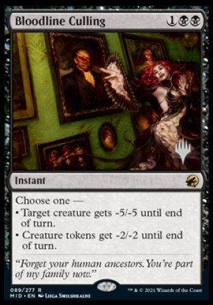 Bloodline Culling (Promo Pack) [Innistrad: Midnight Hunt Promos] | Galactic Gamez