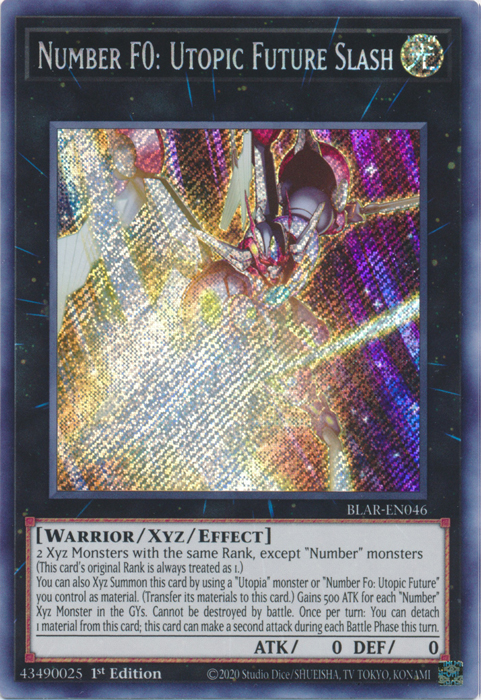 Number F0: Utopic Future Slash [BLAR-EN046] Secret Rare | Galactic Gamez