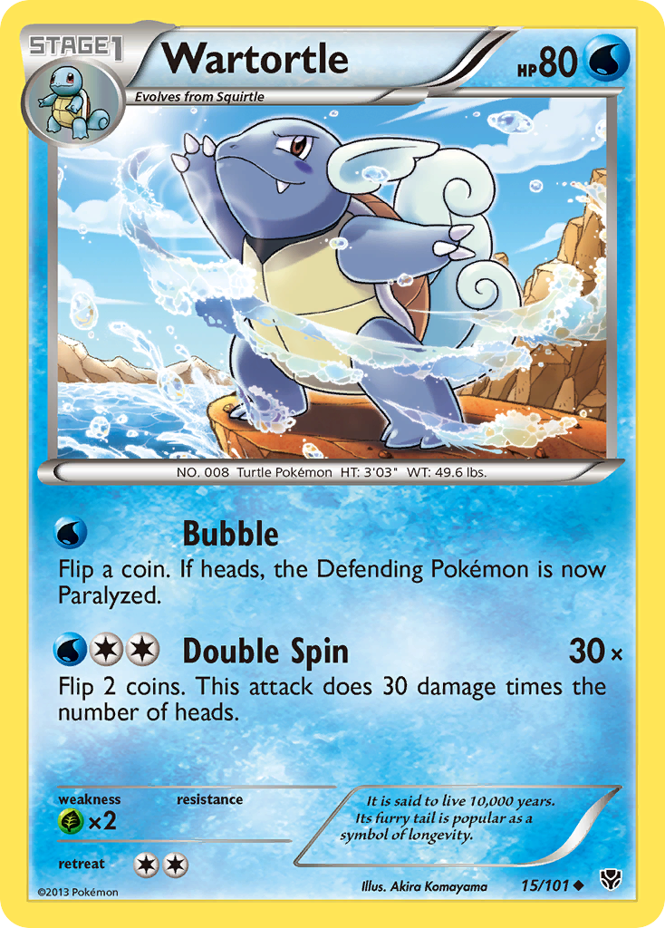 Wartortle (15/101) [Black & White: Plasma Blast] | Galactic Gamez