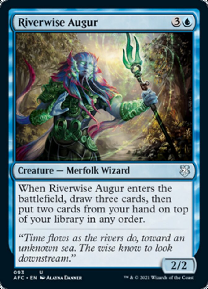 Riverwise Augur [Dungeons & Dragons: Adventures in the Forgotten Realms Commander] | Galactic Gamez