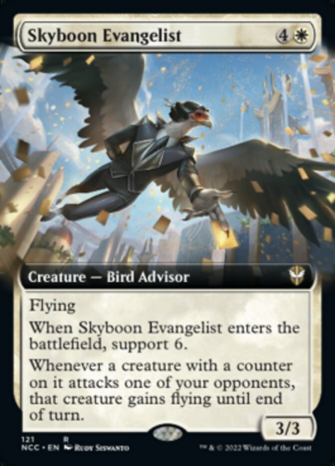 Skyboon Evangelist (Extended Art) [Streets of New Capenna Commander] | Galactic Gamez