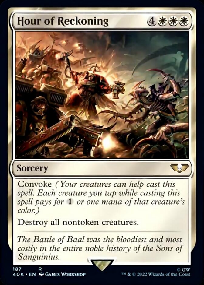 Hour of Reckoning (Surge Foil) [Universes Beyond: Warhammer 40,000] | Galactic Gamez