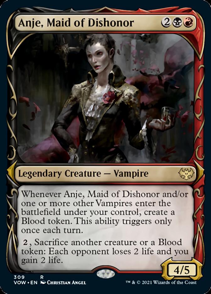 Anje, Maid of Dishonor (Showcase Fang Frame) [Innistrad: Crimson Vow] | Galactic Gamez
