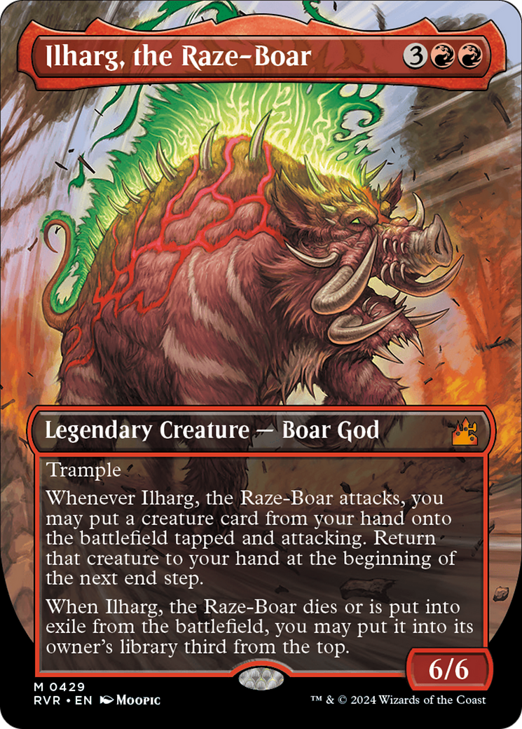 Ilharg, the Raze-Boar (Anime Borderless) [Ravnica Remastered] | Galactic Gamez