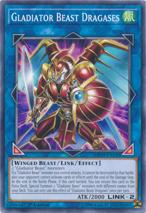 Gladiator Beast Dragases [MP19-EN150] Common | Galactic Gamez