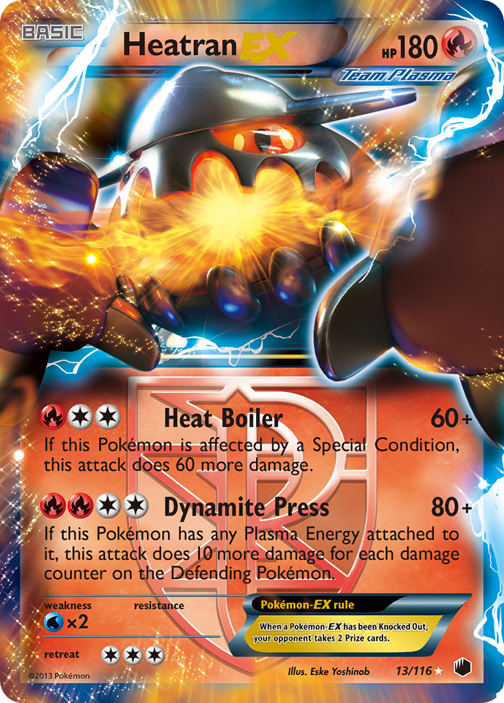 Heatran EX (13/116) [Black & White: Plasma Freeze] | Galactic Gamez