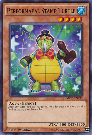 Performapal Stamp Turtle [MP15-EN195] Common | Galactic Gamez