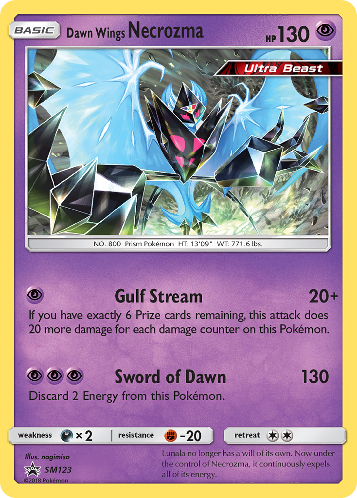 Dawn Wings Necrozma (SM123) [Sun & Moon: Black Star Promos] | Galactic Gamez