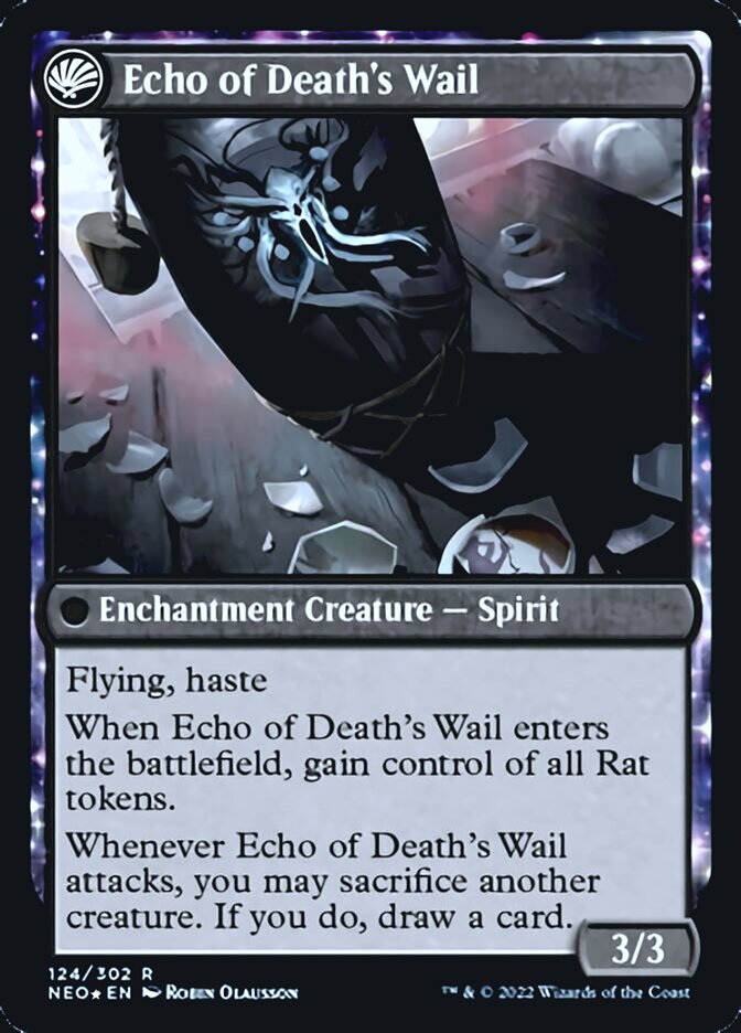 Tribute to Horobi // Echo of Death's Wail [Kamigawa: Neon Dynasty Prerelease Promos] | Galactic Gamez