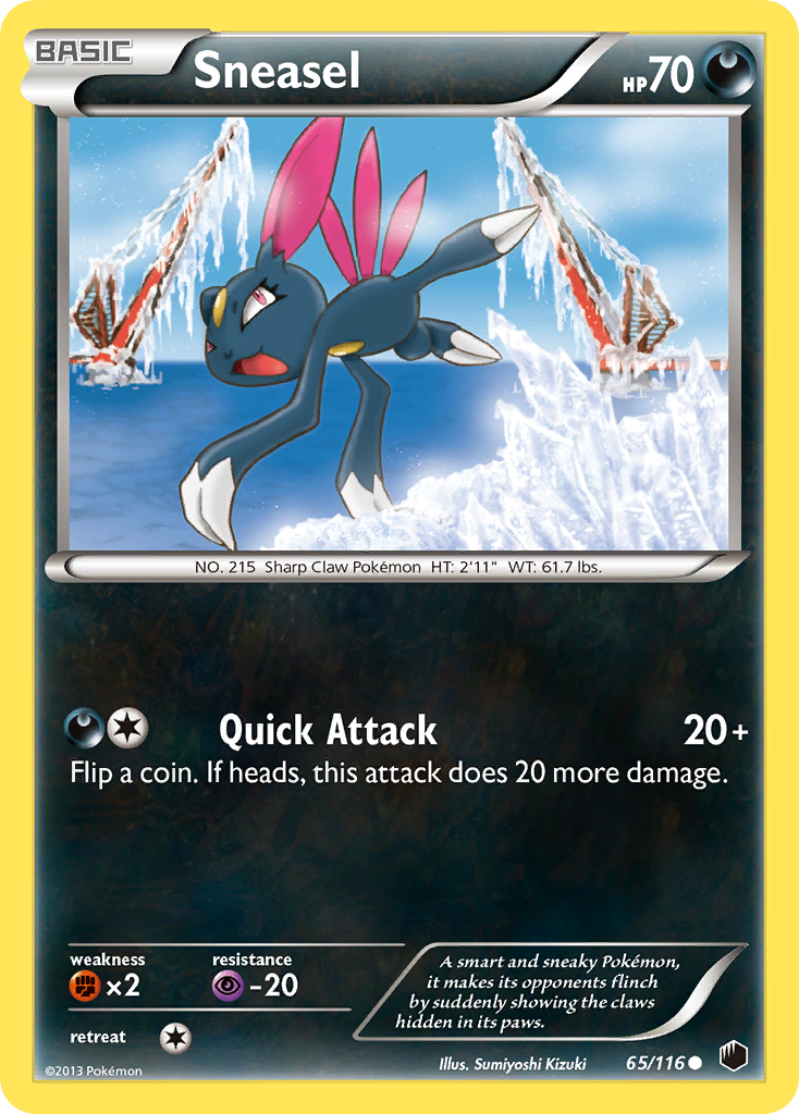 Sneasel (65/116) [Black & White: Plasma Freeze] | Galactic Gamez