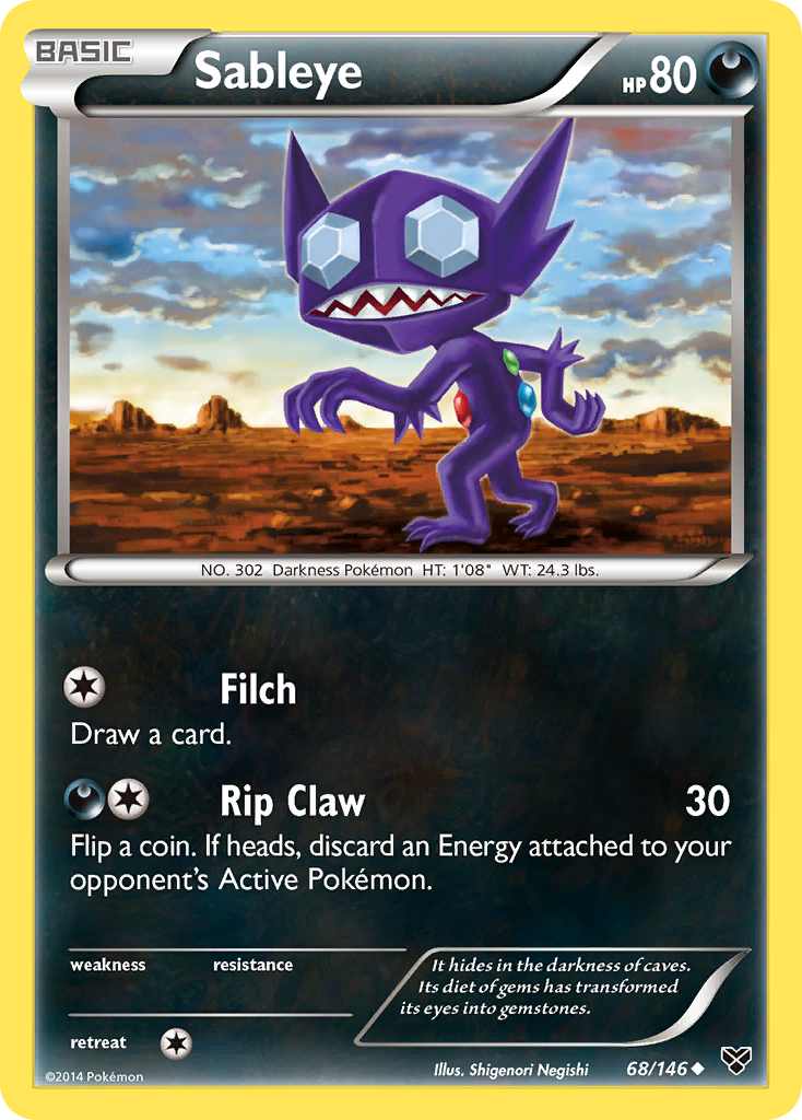 Sableye (68/146) [XY: Base Set] | Galactic Gamez