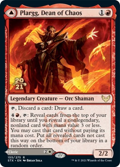 Plargg, Dean of Chaos // Augusta, Dean of Order [Strixhaven: School of Mages Prerelease Promos] | Galactic Gamez