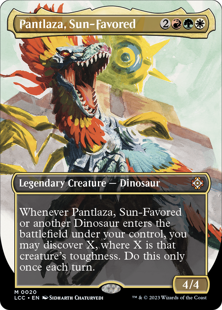 Pantlaza, Sun-Favored (Borderless) [The Lost Caverns of Ixalan Commander] | Galactic Gamez