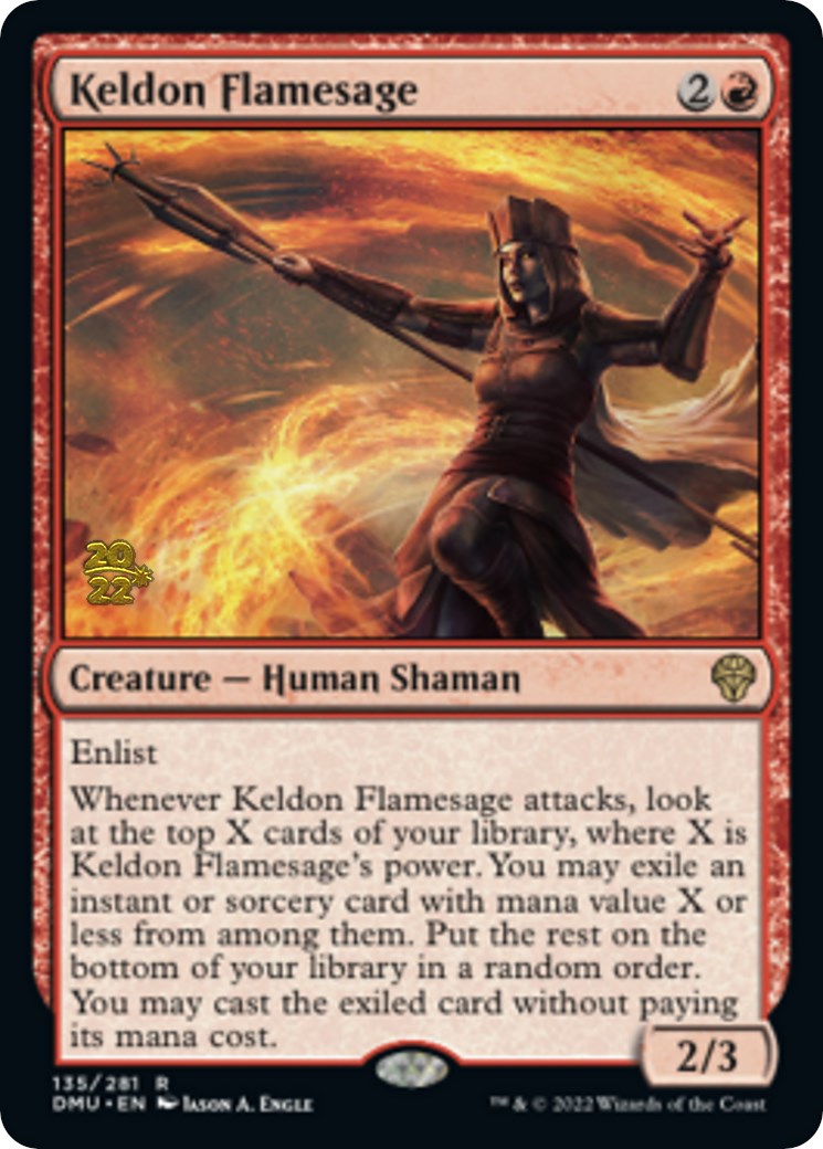 Keldon Flamesage [Dominaria United Prerelease Promos] | Galactic Gamez