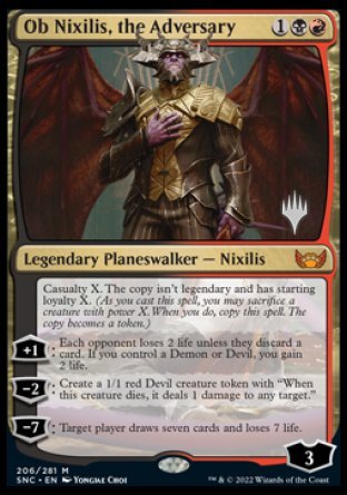 Ob Nixilis, the Adversary (Promo Pack) [Streets of New Capenna Promos] | Galactic Gamez