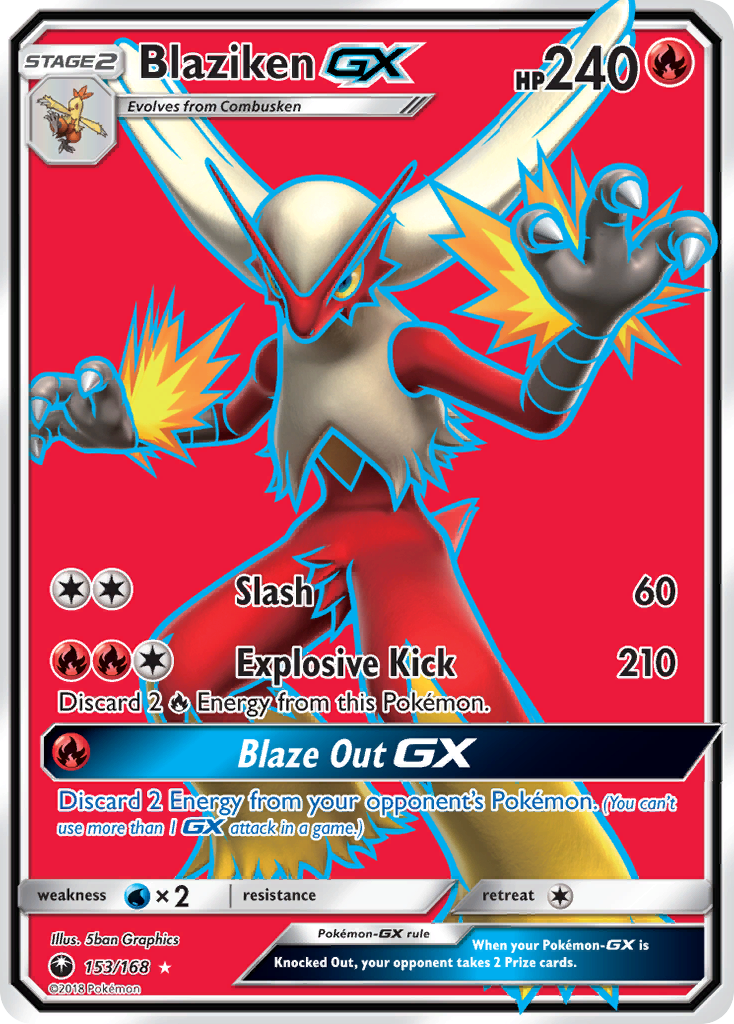 Blaziken GX (153/168) [Sun & Moon: Celestial Storm] | Galactic Gamez