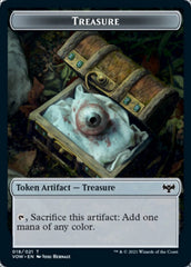Copy // Treasure Double-sided Token [Innistrad: Crimson Vow Tokens] | Galactic Gamez
