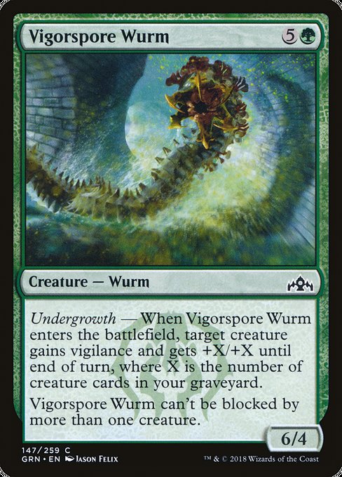 Vigorspore Wurm [Guilds of Ravnica] | Galactic Gamez