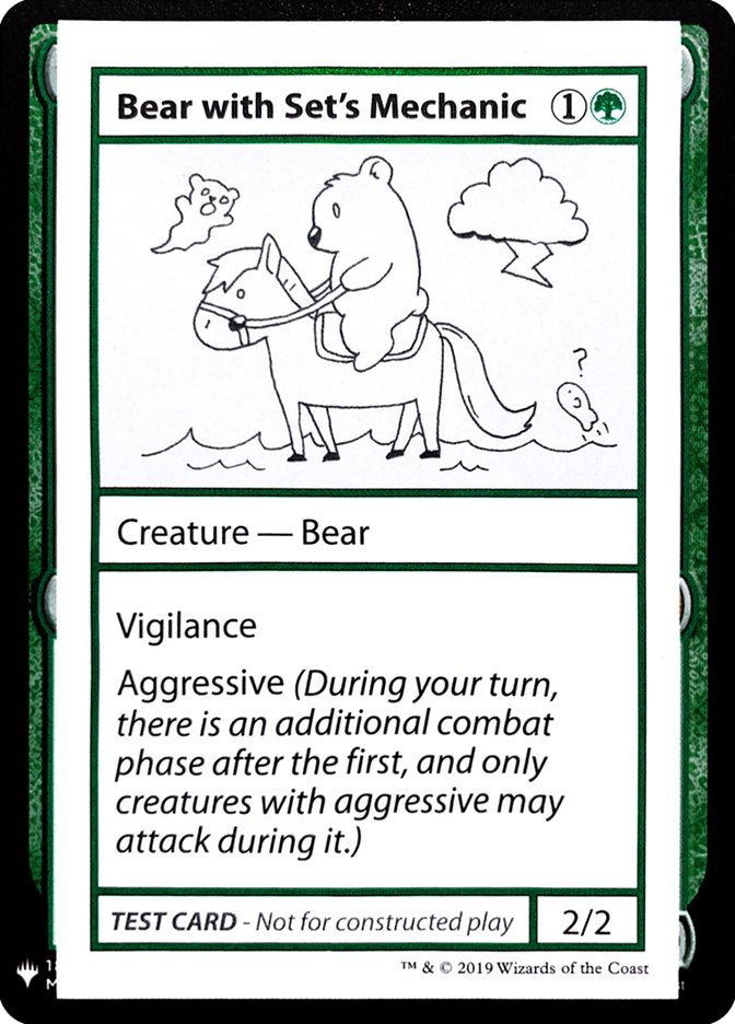 Bear with Set's Mechanic [Mystery Booster Playtest Cards] | Galactic Gamez