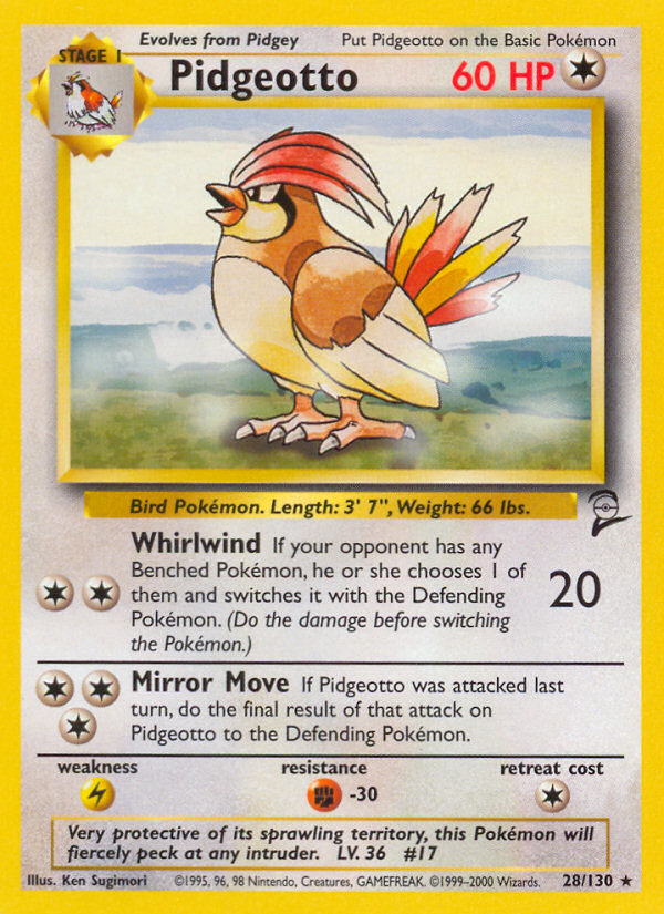 Pidgeotto (28/130) [Base Set 2] | Galactic Gamez