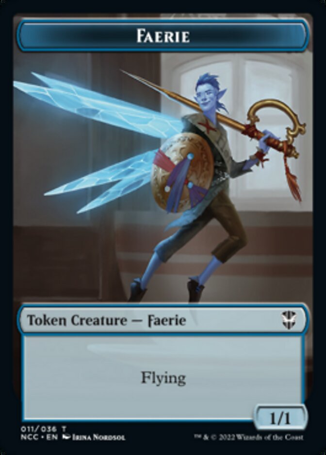 Faerie // Rogue Double-sided Token [Streets of New Capenna Commander Tokens] | Galactic Gamez