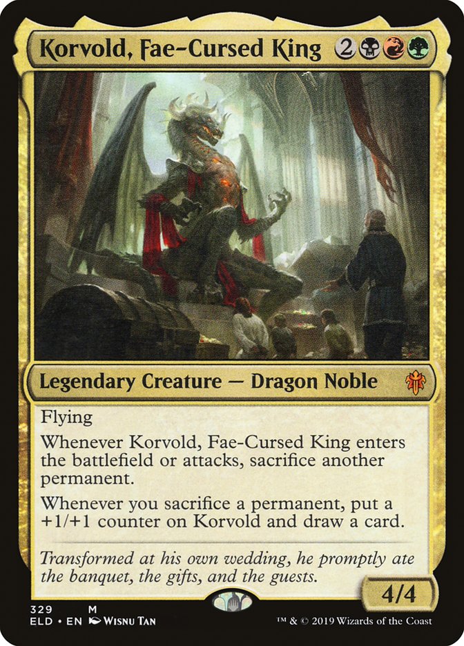 Korvold, Fae-Cursed King [Throne of Eldraine] | Galactic Gamez