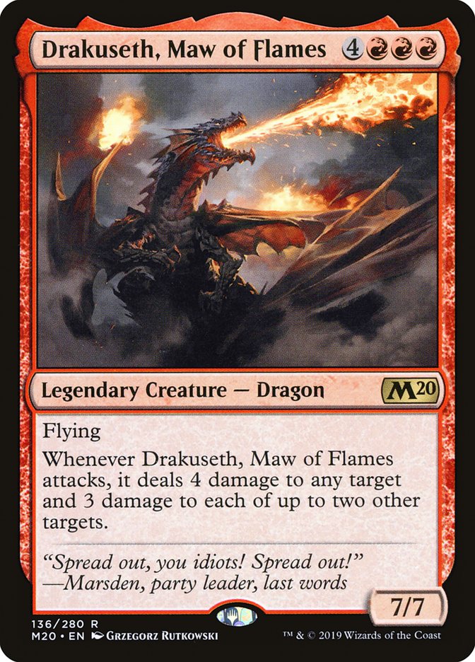 Drakuseth, Maw of Flames [Core Set 2020] | Galactic Gamez