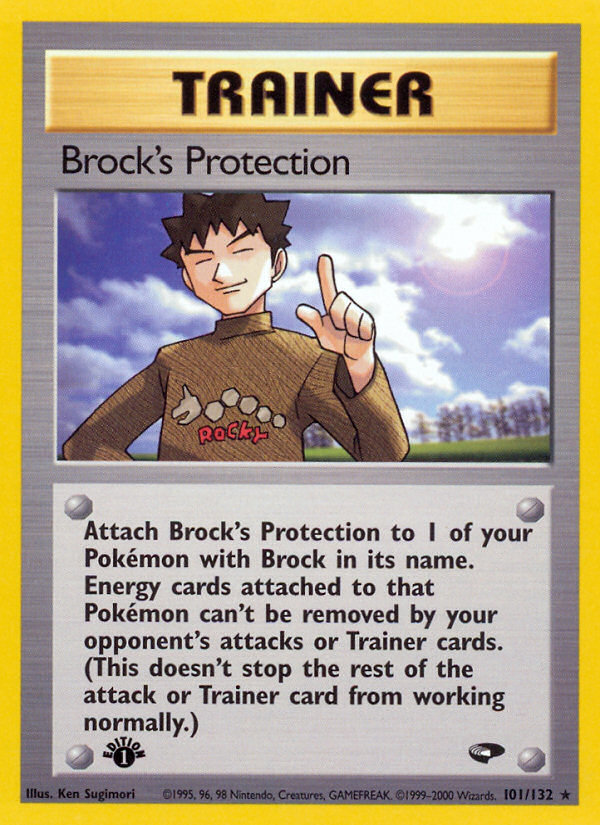 Brock's Protection (101/132) [Gym Challenge 1st Edition] | Galactic Gamez