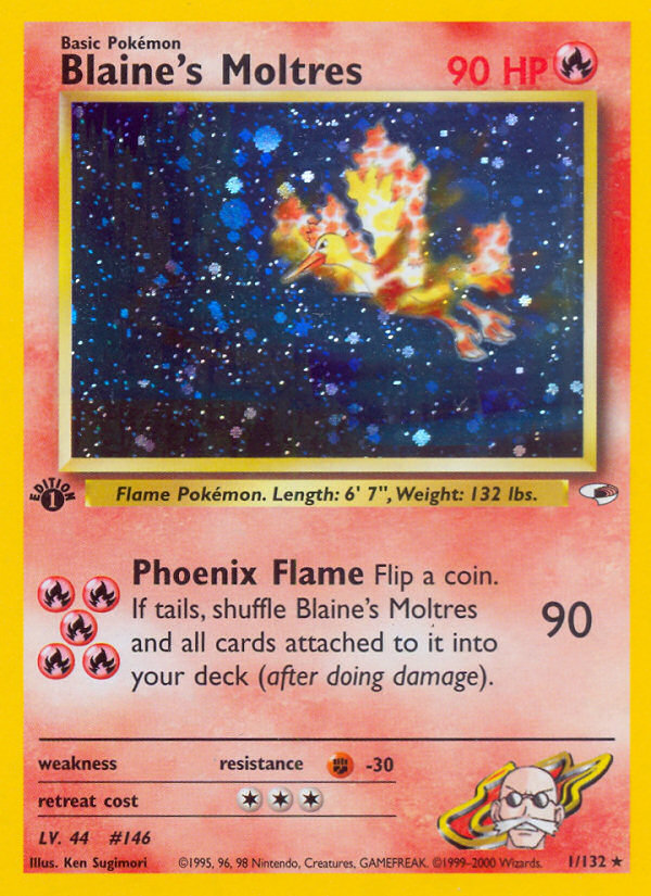 Blaine's Moltres (1/132) [Gym Heroes 1st Edition] | Galactic Gamez