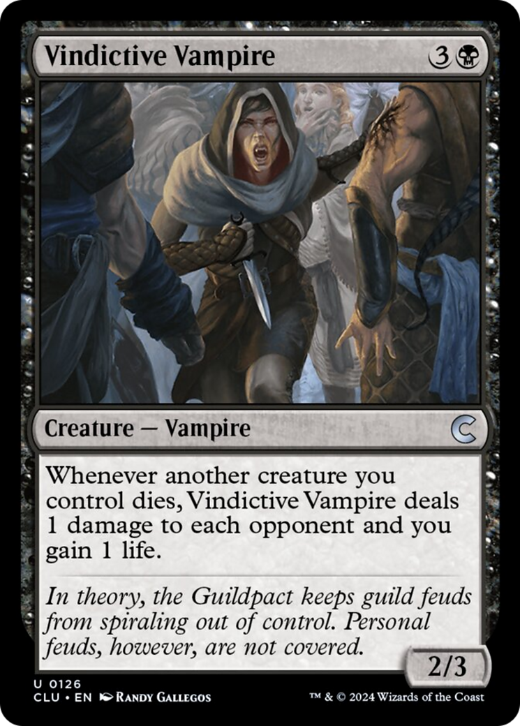 Vindictive Vampire [Ravnica: Clue Edition] | Galactic Gamez