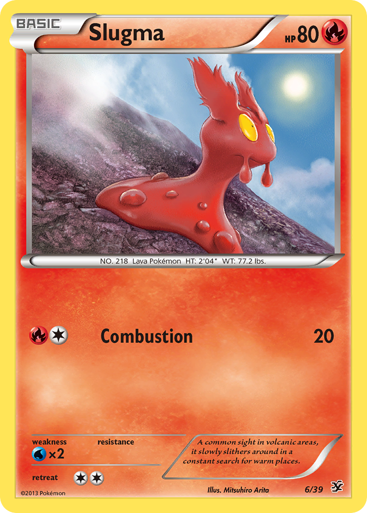 Slugma (6/39) [XY: Kalos Starter Set] | Galactic Gamez