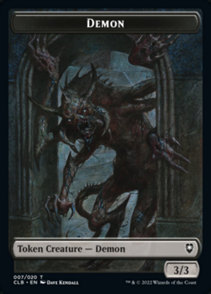 Demon Token [Commander Legends: Battle for Baldur's Gate Tokens] | Galactic Gamez