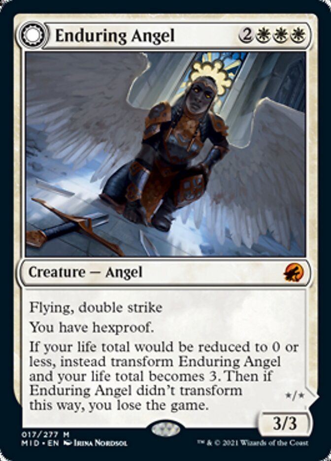 Enduring Angel // Angelic Enforcer [Innistrad: Midnight Hunt] | Galactic Gamez