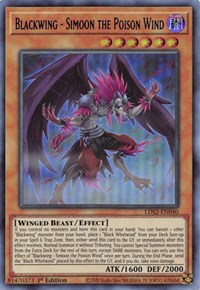 Blackwing - Simoon the Poison Wind (Blue) [LDS2-EN040] Ultra Rare | Galactic Gamez