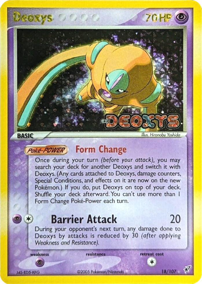 Deoxys (18/107) (Stamped) [EX: Deoxys] | Galactic Gamez
