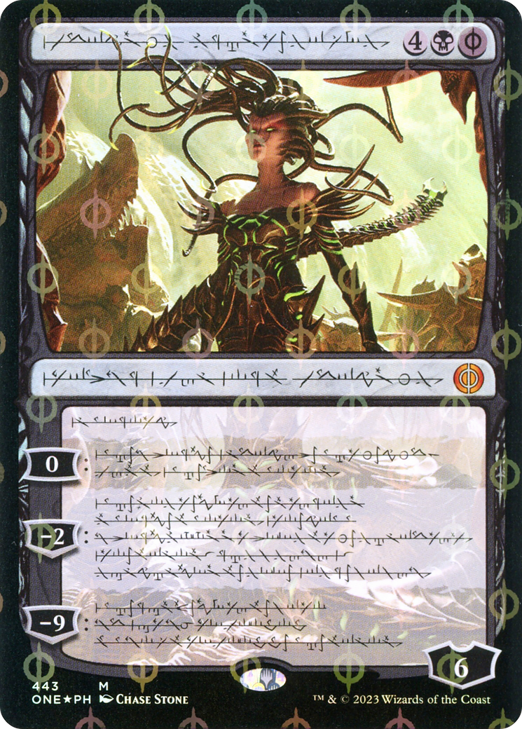 Vraska, Betrayal's Sting (Phyrexian Step-and-Compleat Foil) [Phyrexia: All Will Be One] | Galactic Gamez