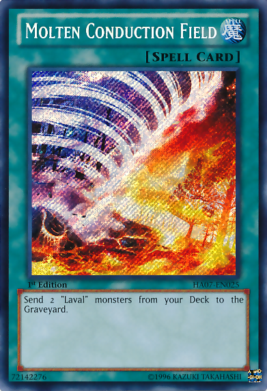 Molten Conduction Field [HA07-EN025] Secret Rare | Galactic Gamez