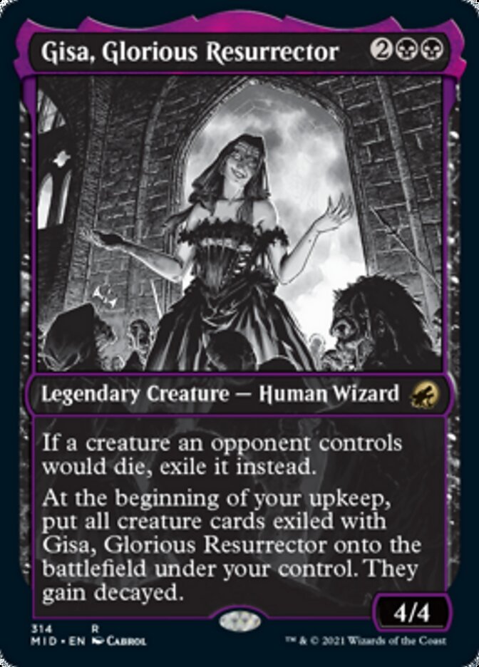 Gisa, Glorious Resurrector (Showcase Eternal Night) [Innistrad: Midnight Hunt] | Galactic Gamez